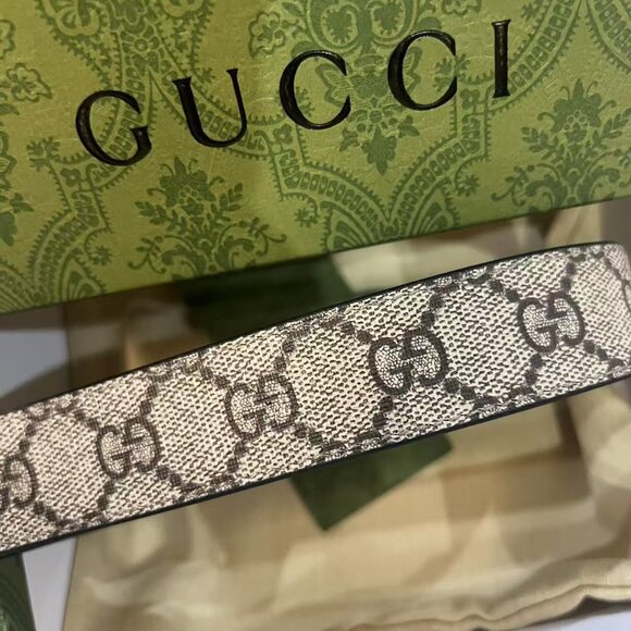 Gucci Double G Reversible Belt Sz 90cm - Picture 6 of 6